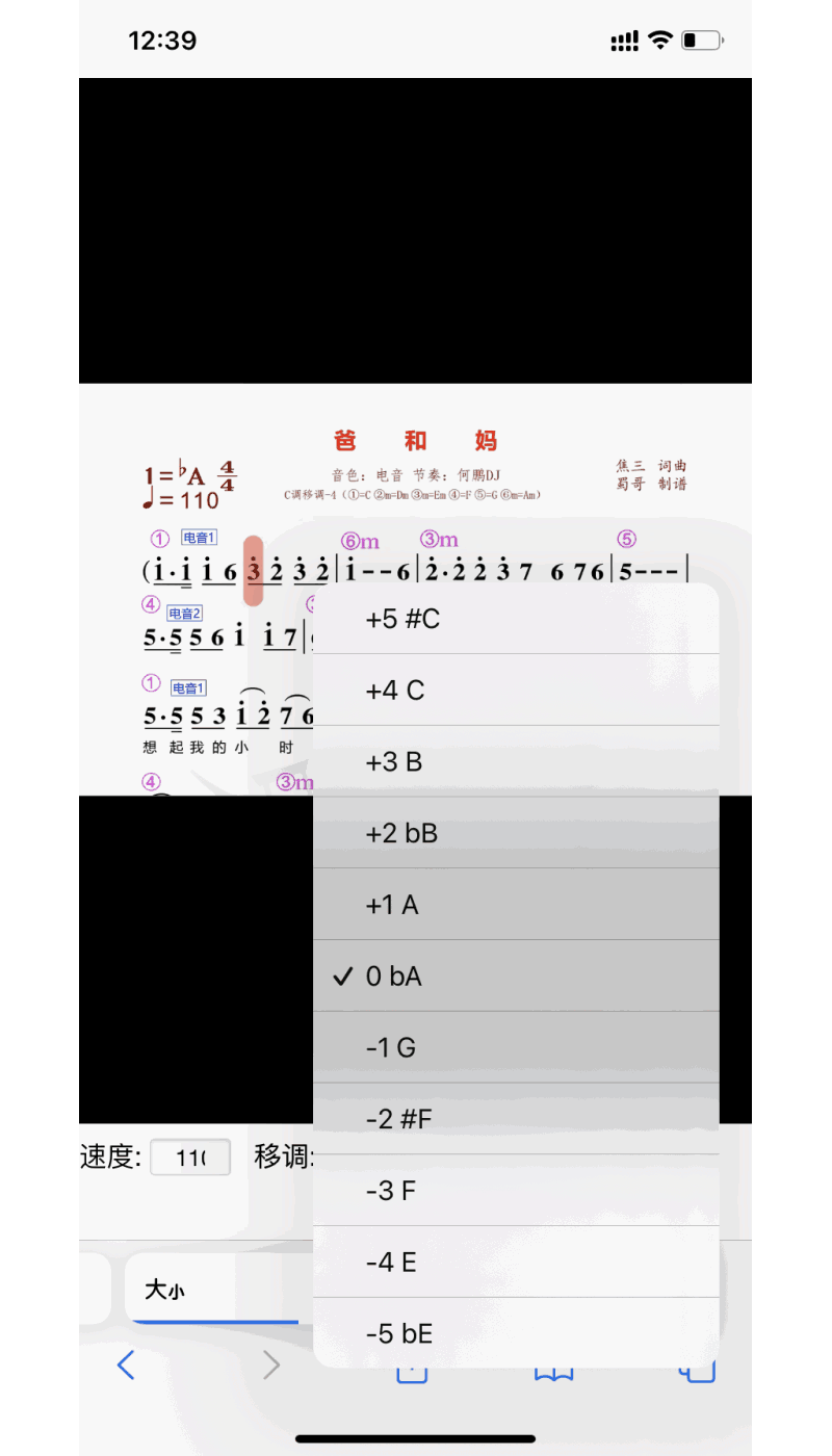 蜀哥电子琴曲谱系统